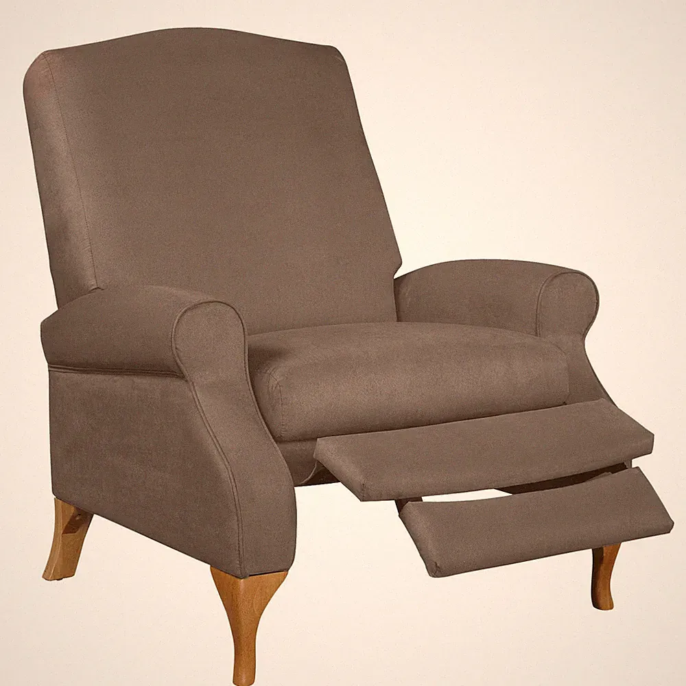 BrylaneHome 350 Lbs. Weight Capacity Faux Suede Recliner