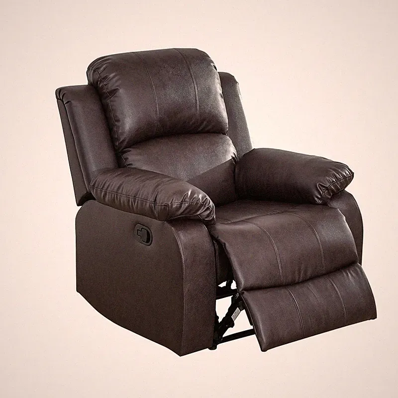 Manual Recliner Chair Overstuffed Reclining Armchair Home Theater Sofa Recliner