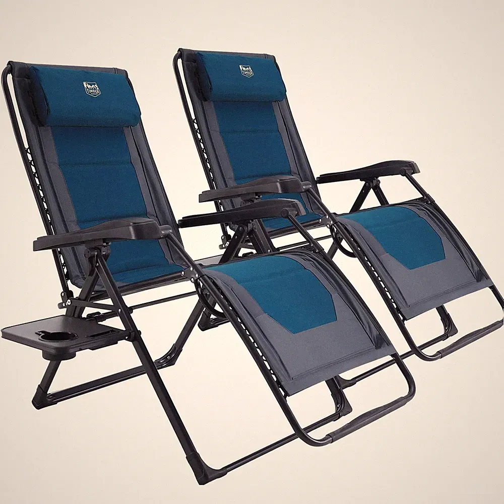 Timber Ridge Zero Gravity Chair Oversized Recliner 350lbs Capacity Patio Loun...